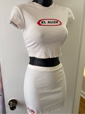 KL ALIEN mini skirt set